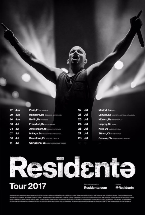 Residente Tour Dates