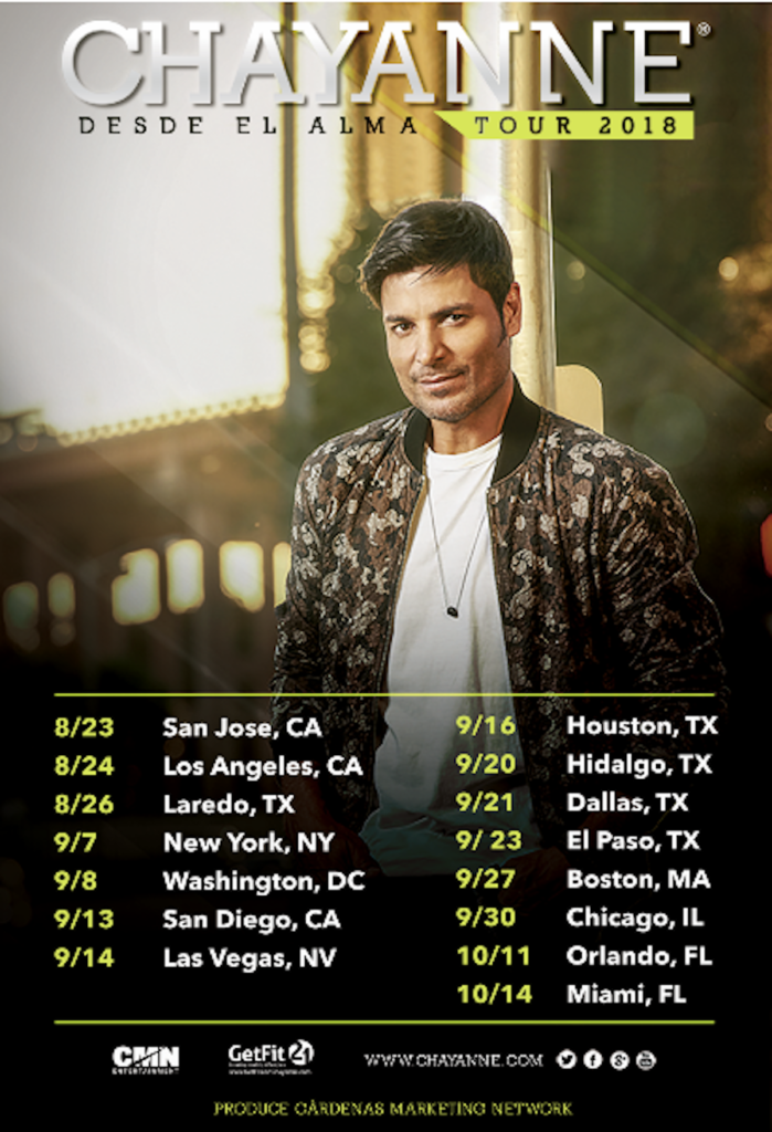 Chayanne Bringing His Desde El Alma Tour to the United States